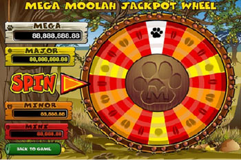 Mega Moolah Jackpot Wheel